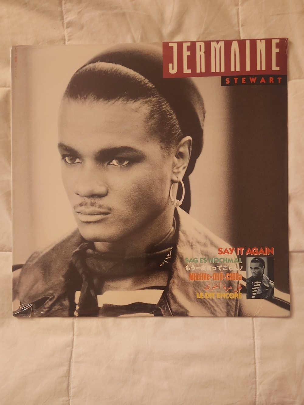 Jermaine Stewart Say It Again Vinyl LP - SEALED MINT CONDITION!